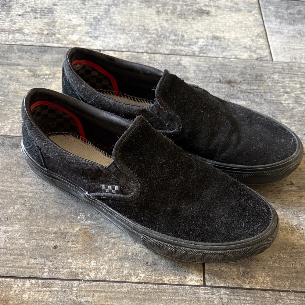 Vans men’s  Slip-On Sneakers - Black and Brown Pattern - Picture 3 of 7